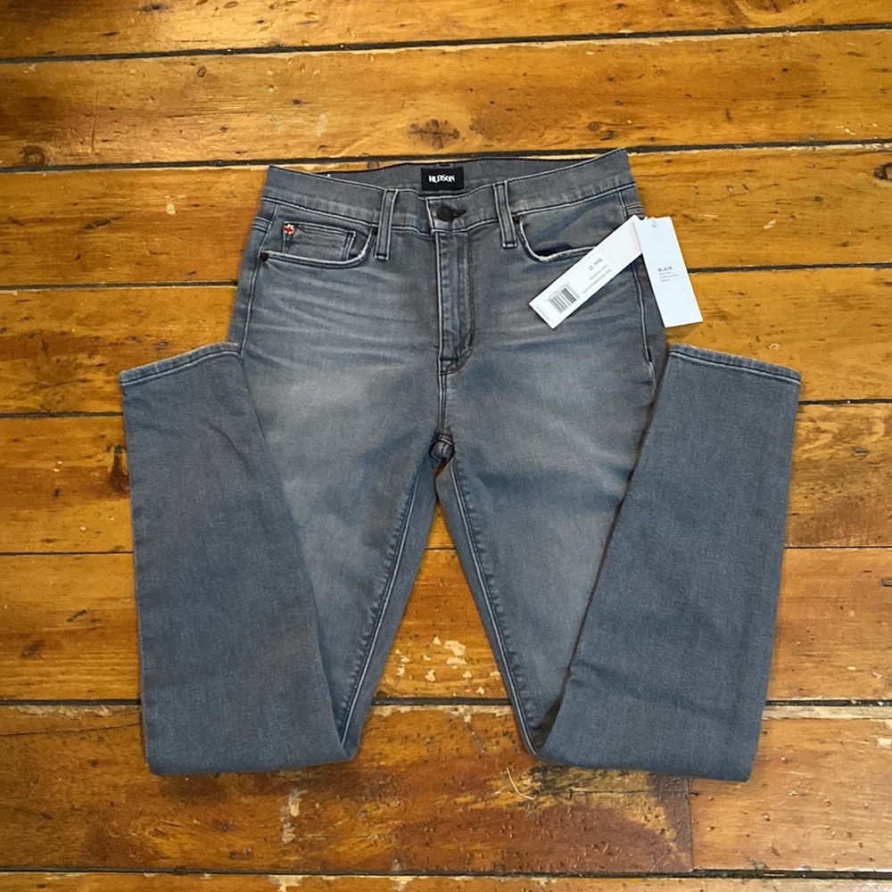 Hudson Jeans Women's gray Ankle jeans size 27 super skinny fontana